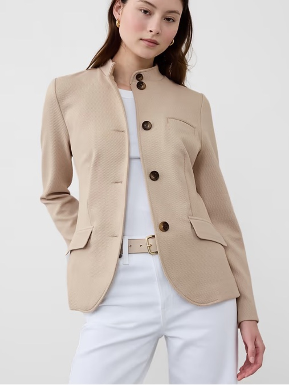 Banana republic knit pique blazer